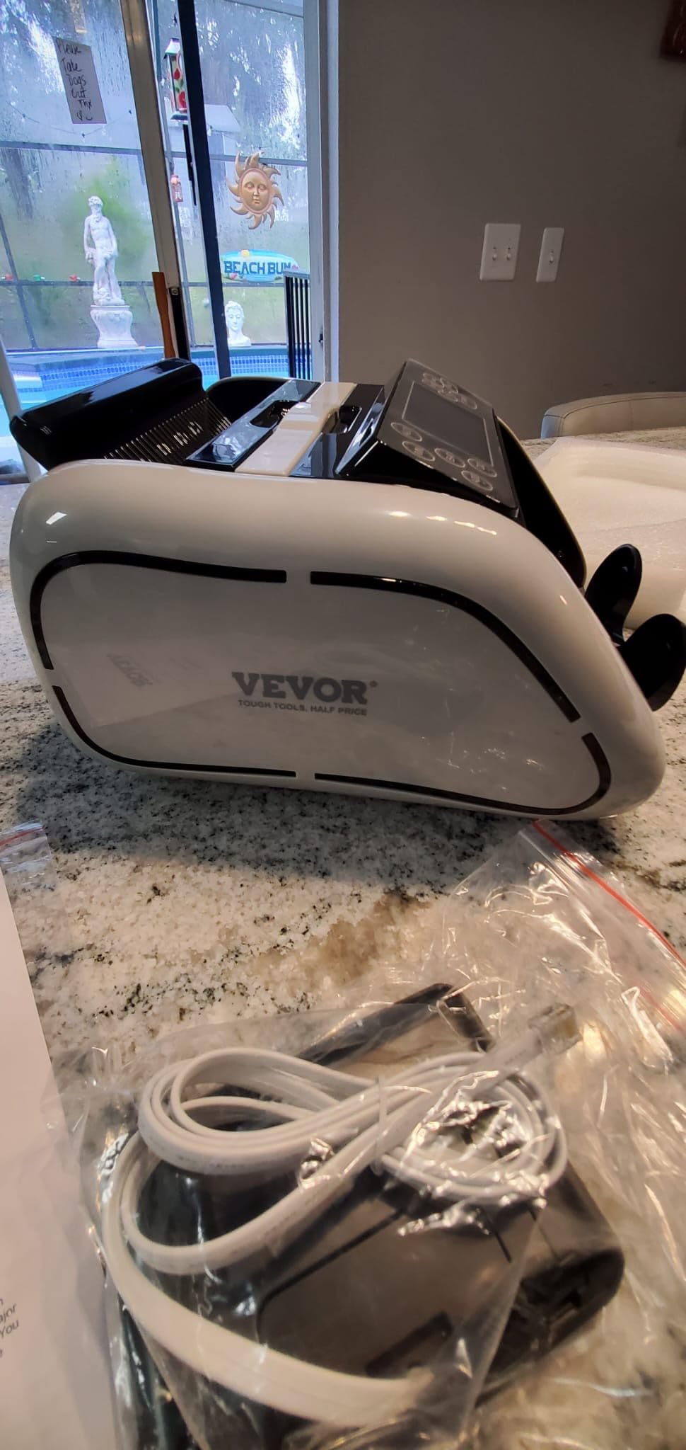 VEVOR Mixed Denomination Money Counter Machine, 1200 Notes/Minute, Cash Counter with Value Count, UV/MG/IR/DD/DBL/HLF/CHN Counterfeit Detection, TFT Display, Money Counting Machine for Dollar and Euro customer photo 2