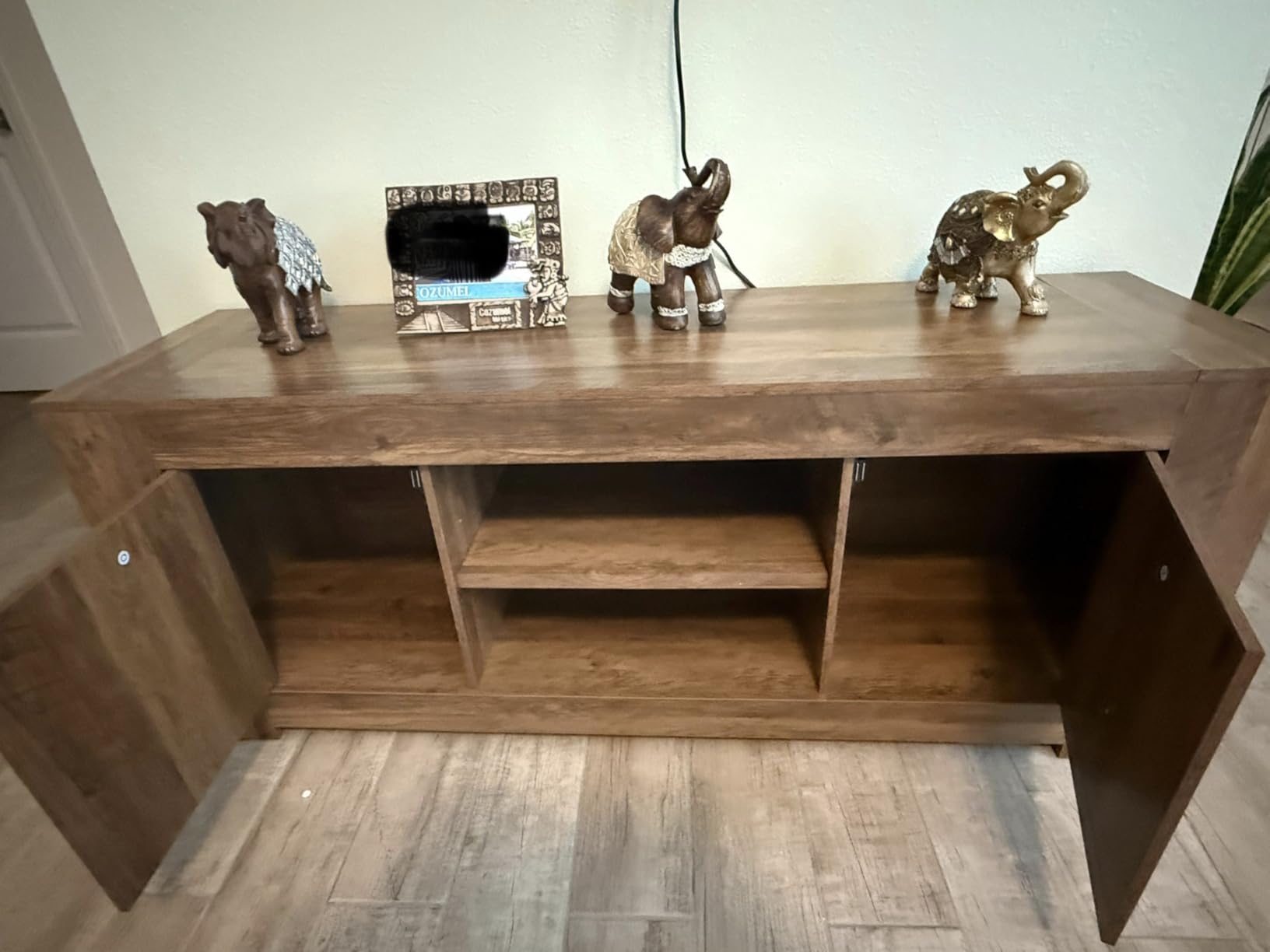 VASAGLE TV Stand with Storage, Farmhouse Entertainment Center for 65'' TV customer photo 1