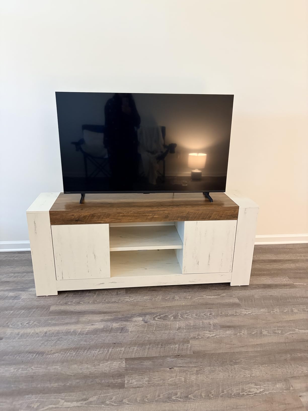 VASAGLE TV Stand with Storage, Farmhouse Entertainment Center for 65'' TV customer photo 2