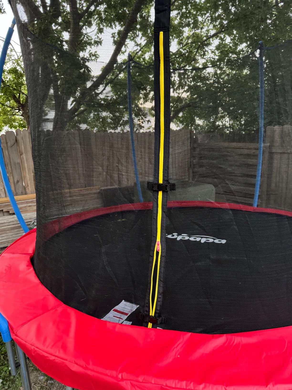 Zupapa Square Rectangle Trampoline 2000LBS Capacity No-Gap Design 14X14FT Outdoor Trampoline with Safety Net and Non-Slip Ladder 10-Year Quality Assurance Perfect for Backyard Fun customer photo 2