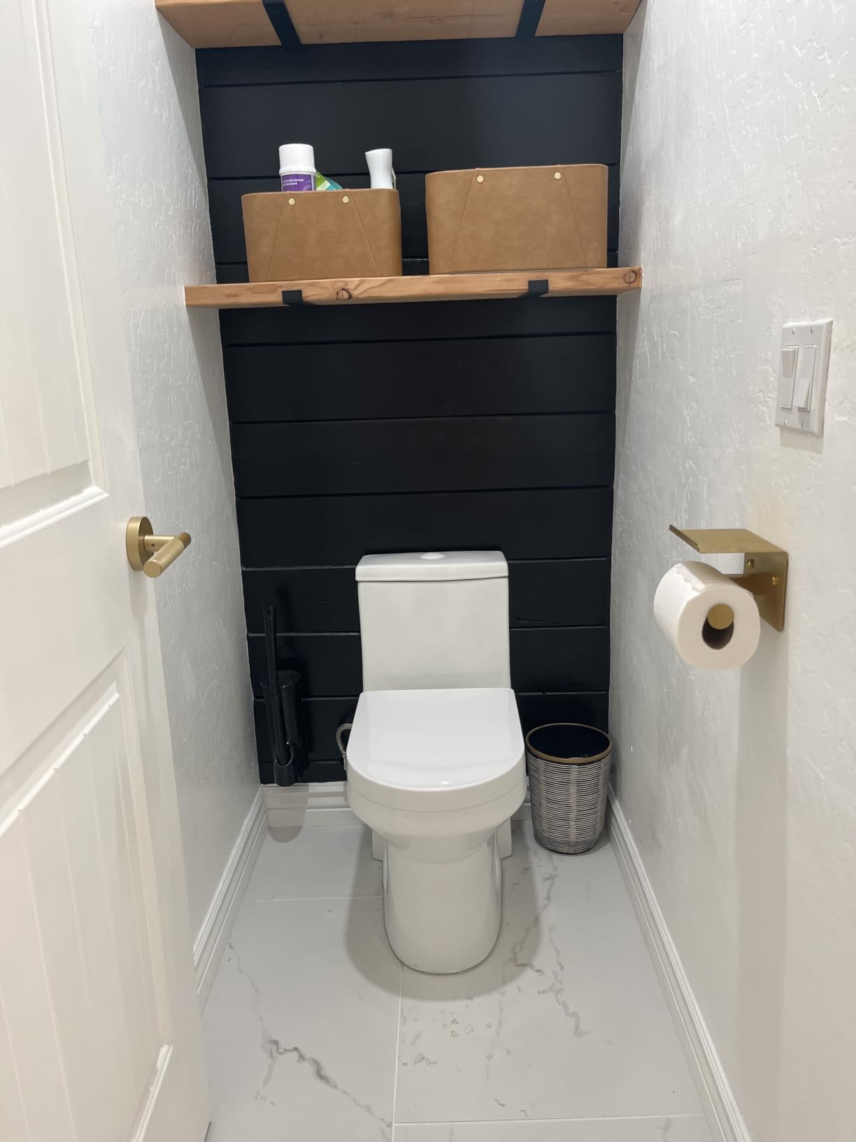 DeerValley Compact One Piece Toilet Standard Seat Height for Small Bathroom Dual Flush 1.1/1.6 GPF Powerful and Quiet 12'' Rough-In Skirted Toilet customer photo 2