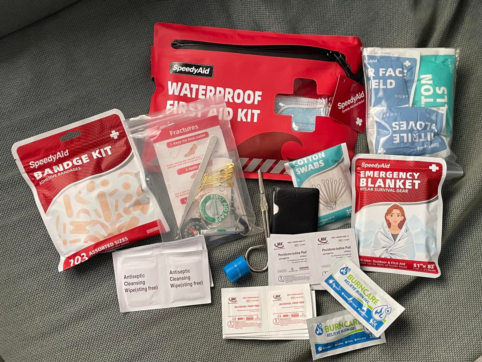 211 PCS Waterproof First Aid Kit, Emergency Supplies for Hiking & Boating | IPX7 airtight dry bag pouch, durable survival medical supplies, ideal for kayak, camping, hiking and outdoor water sports customer photo 1