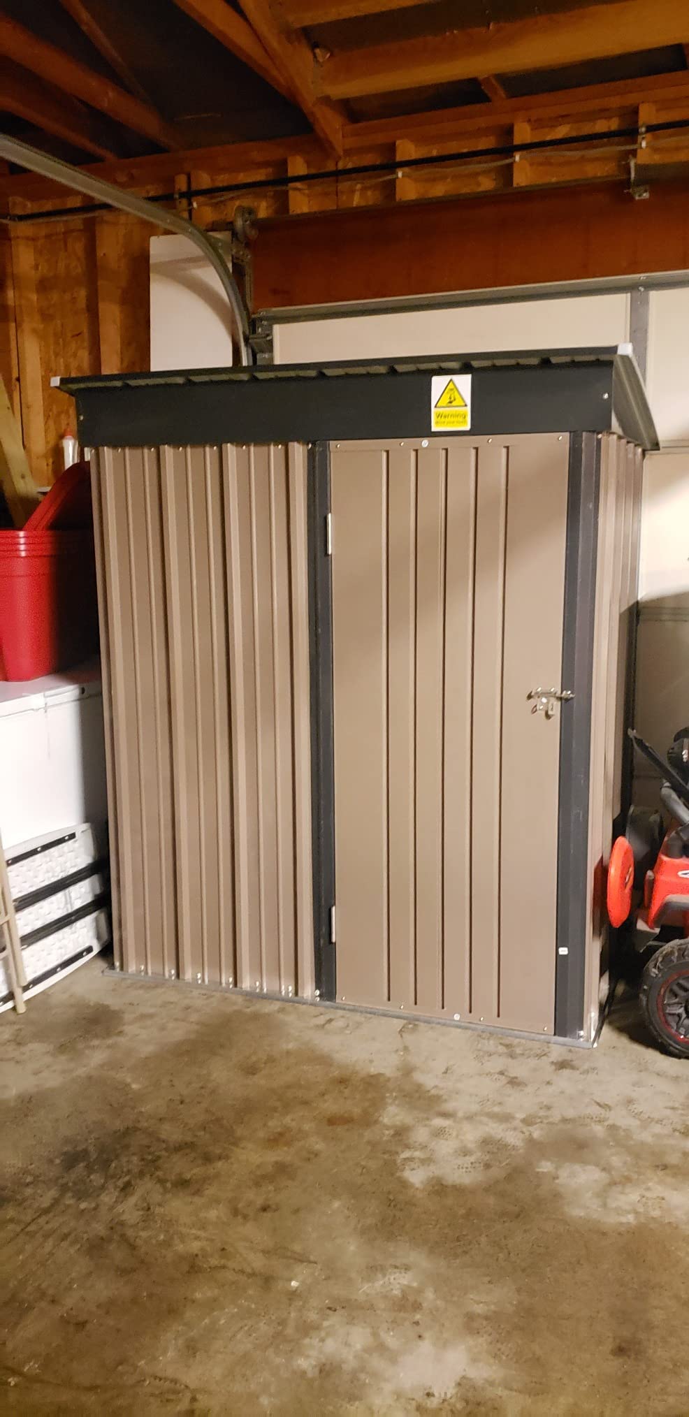 UDPATIO 8x10 FT Outdoor Resin Storage Shed, Plastic Storage Shed with Floor customer photo 2