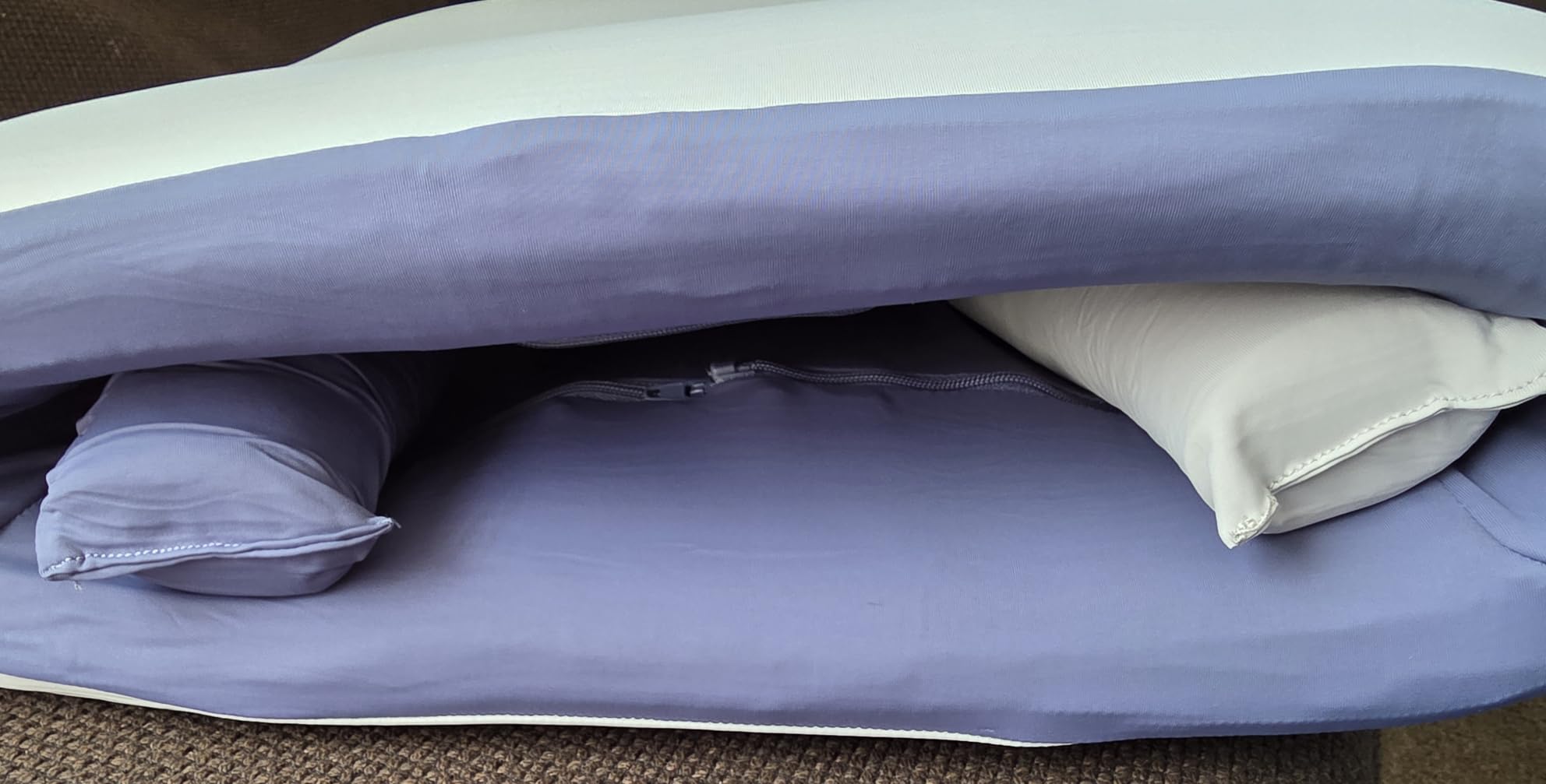 Memory Foam Ergonomic Pillow with Adjustable Support Rods for Sleeping customer photo 2