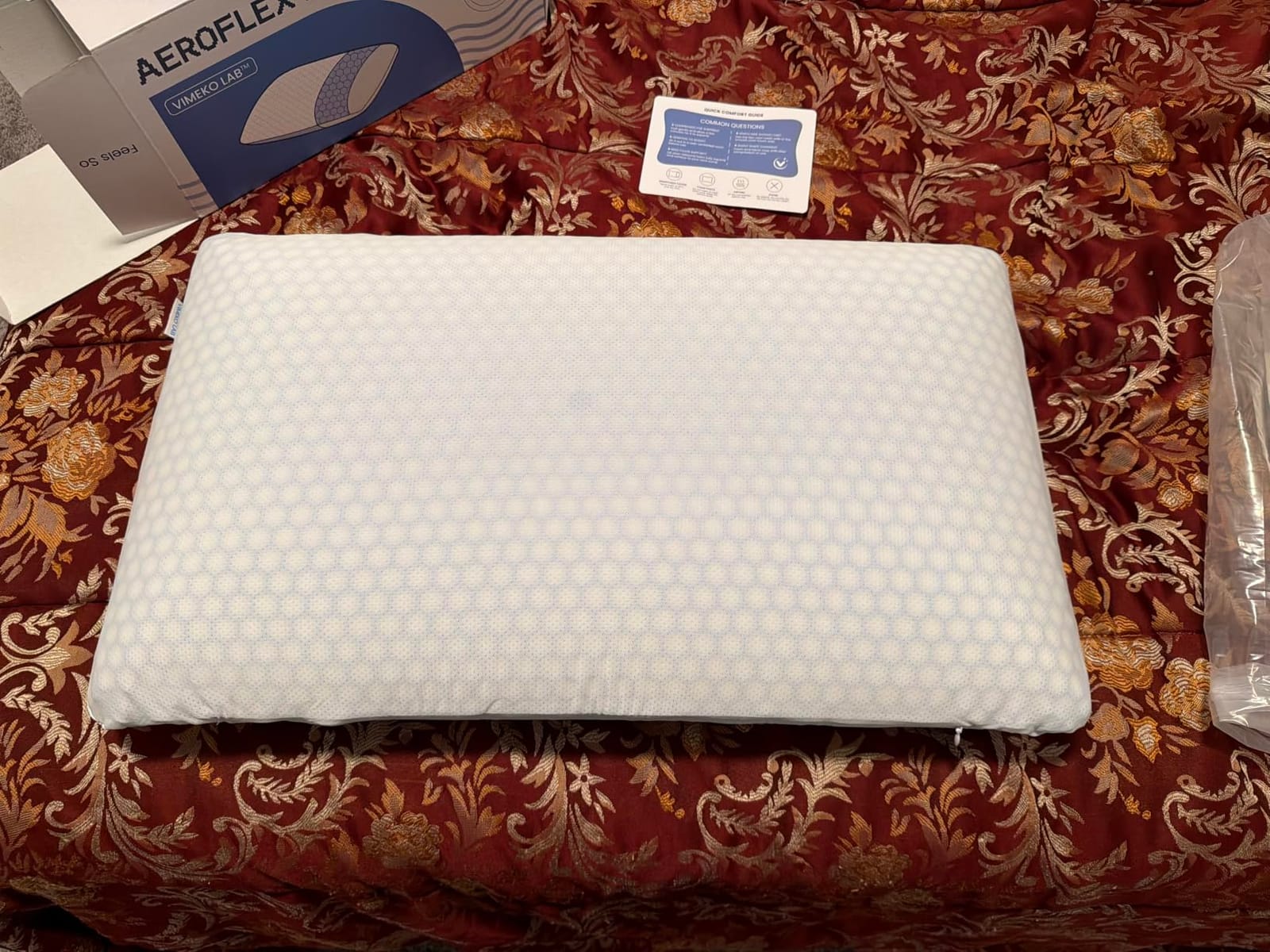 Memory Foam Bed Pillow with Dual Cooling Surfaces and Contouring Support customer photo 1
