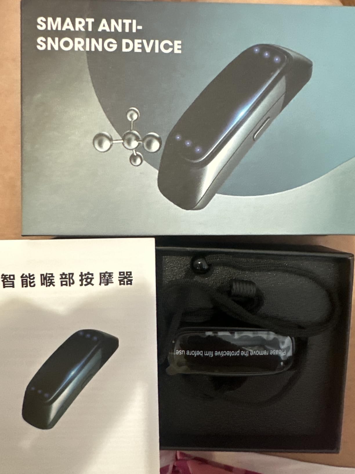Anti snoring Devices, Smart Snore Stopper for Snoring Relief, Easy & Comfortable to Use, Portable Snore Solution for Home Office Travel with USB Charge Cable Black customer photo 1