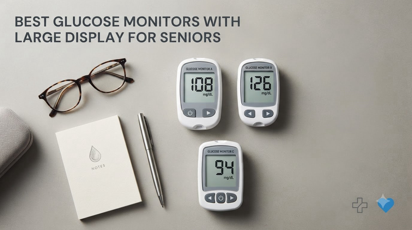 best glucose monitors with large display for seniors