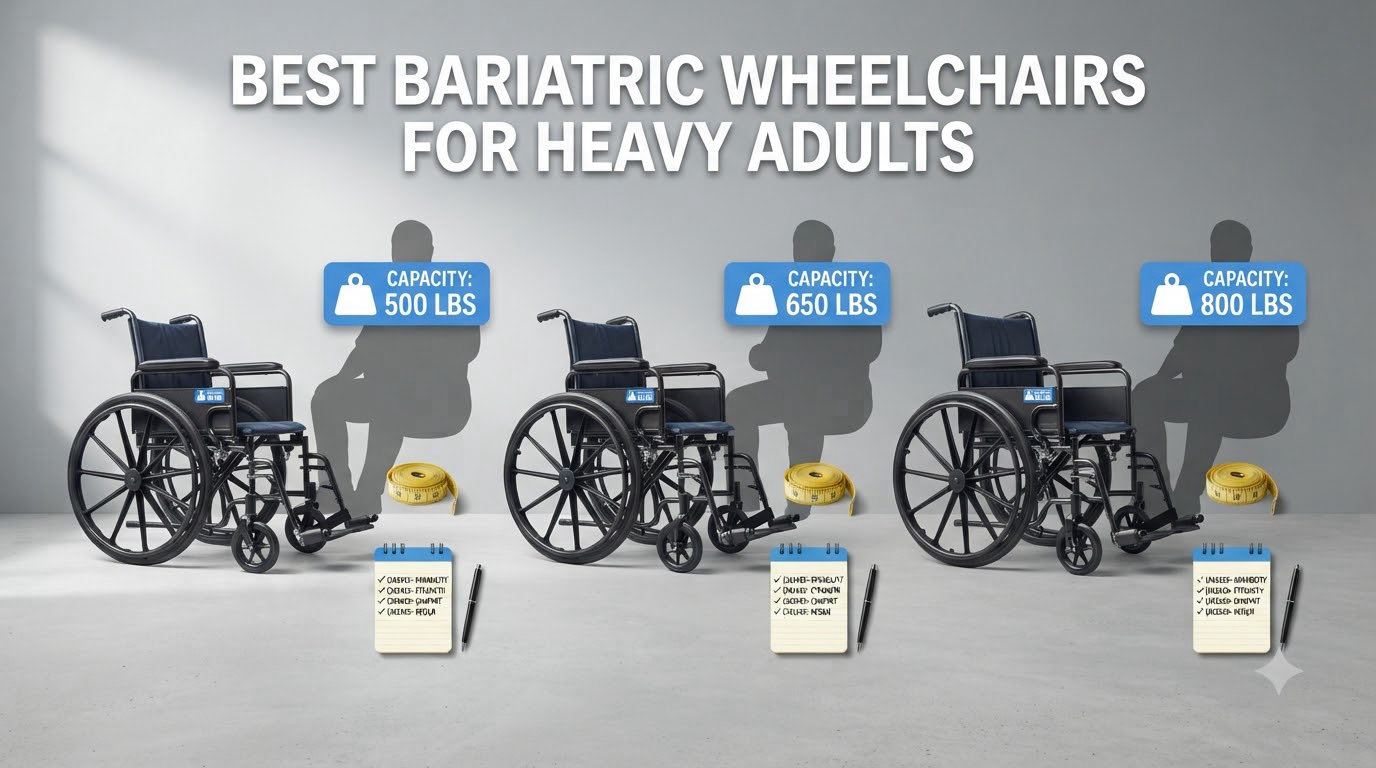best bariatric wheelchairs for heavy adults