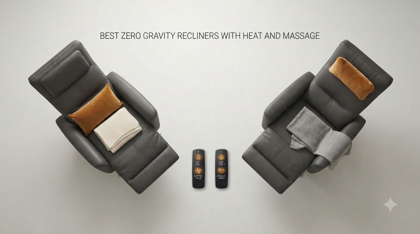 best zero gravity recliners with heat and massage