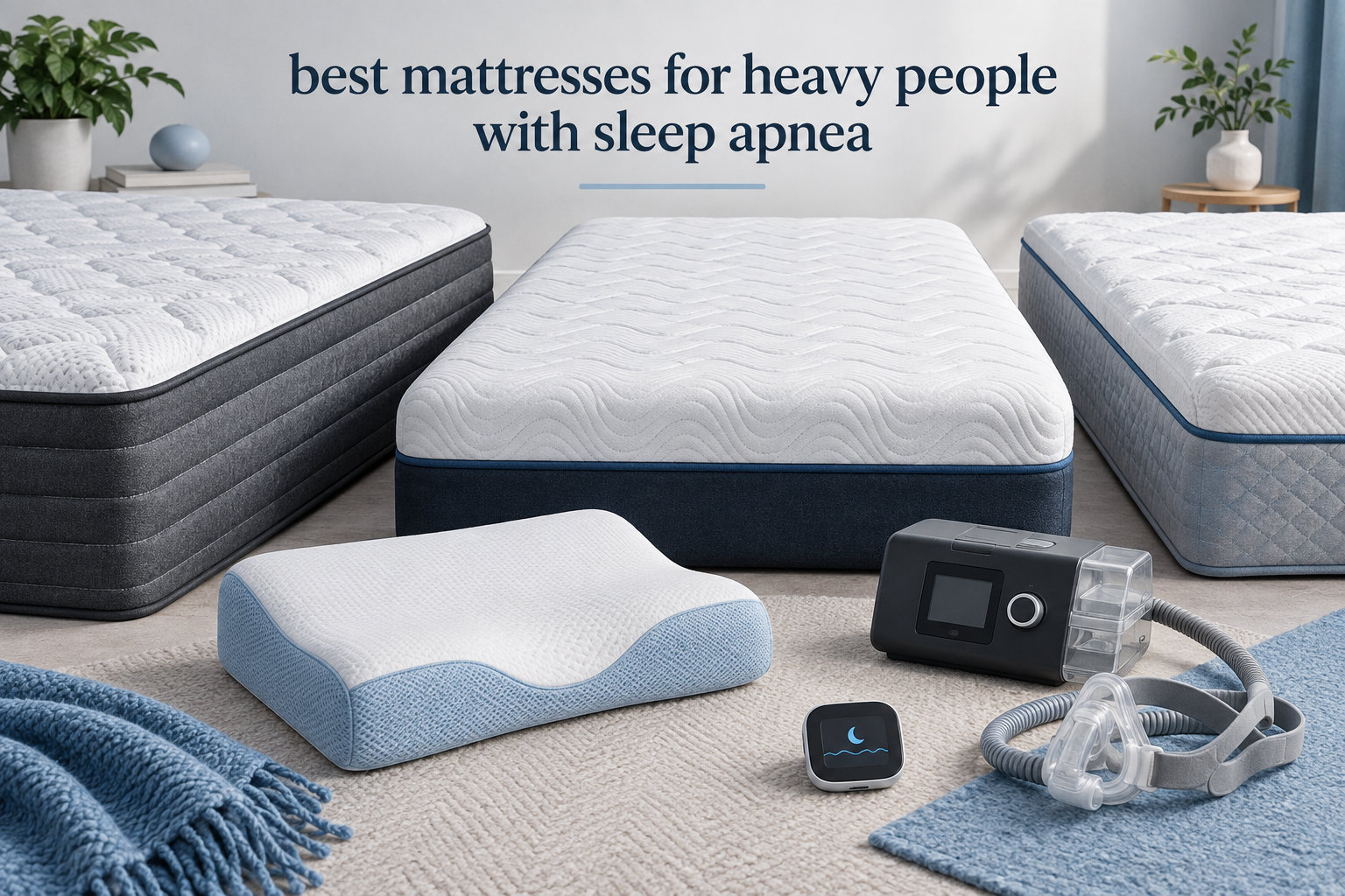 best mattresses for heavy people with sleep apnea