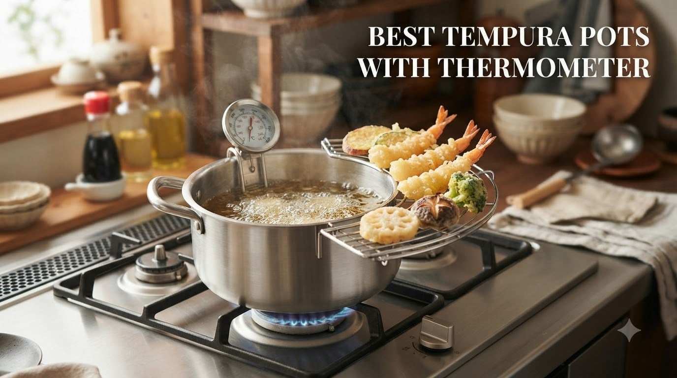 best tempura pots with thermometer