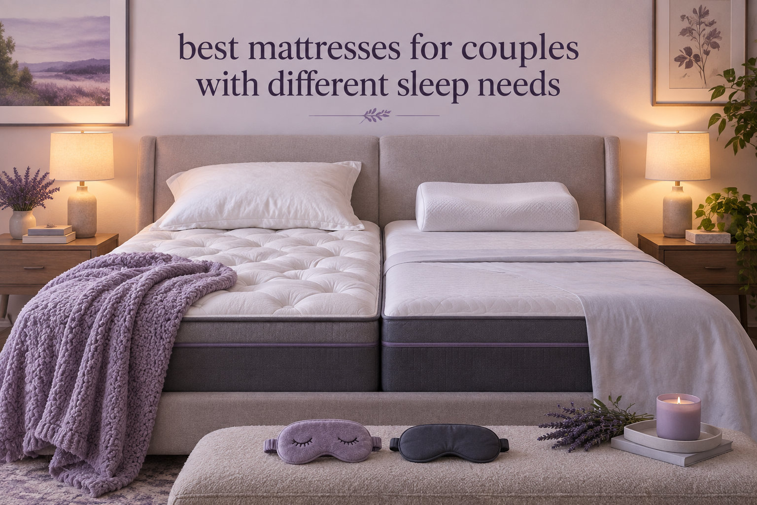 best mattresses for couples with different sleep needs