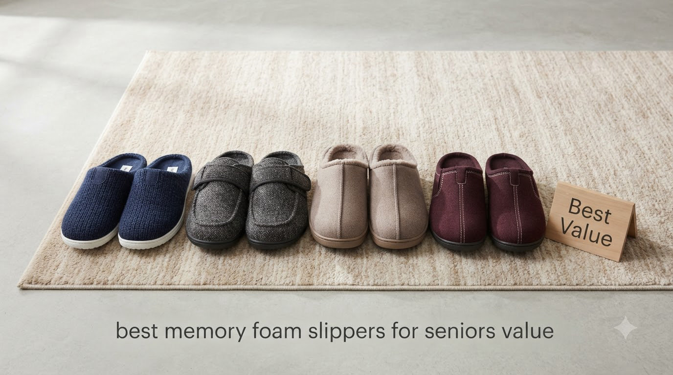 best memory foam slippers for seniors value