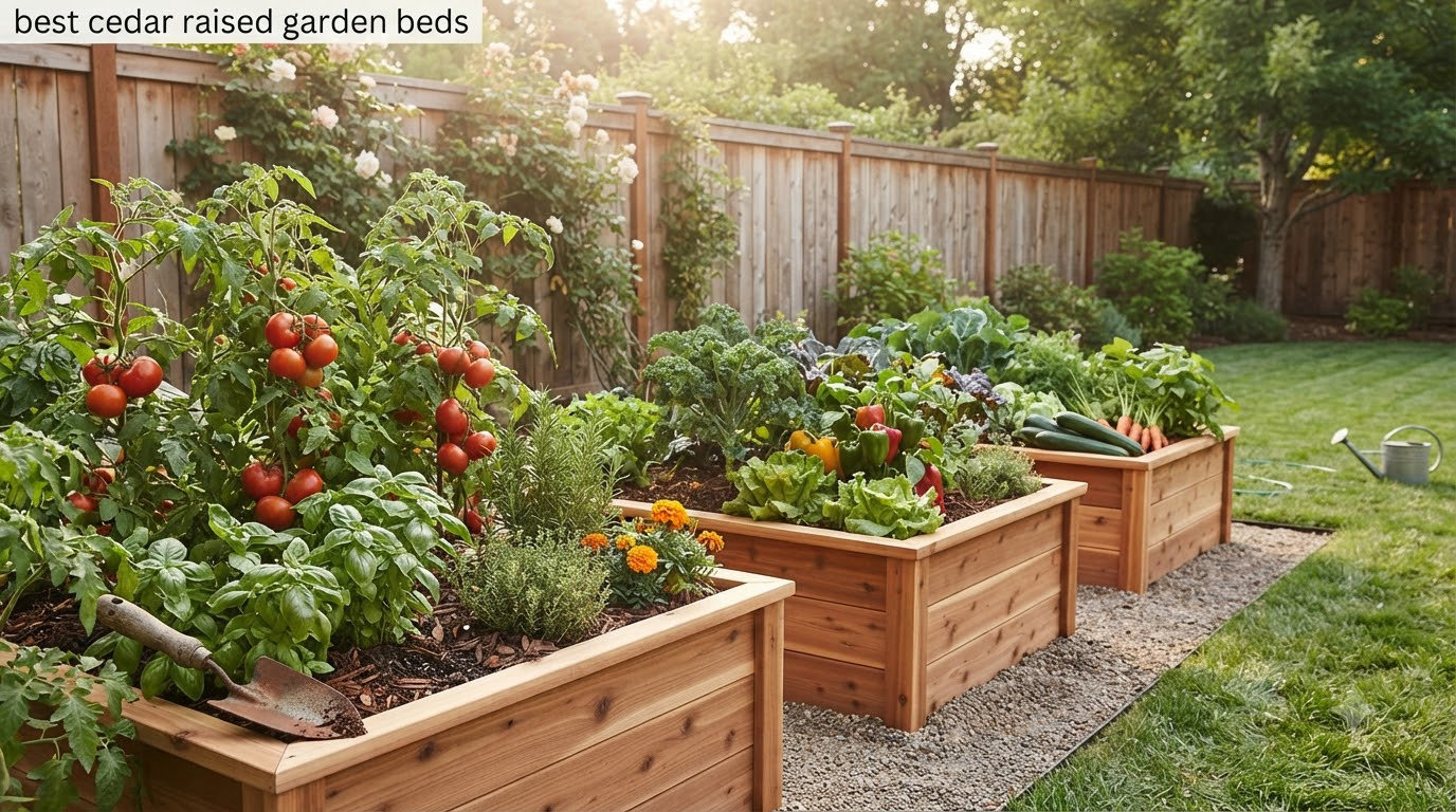 best cedar raised garden beds