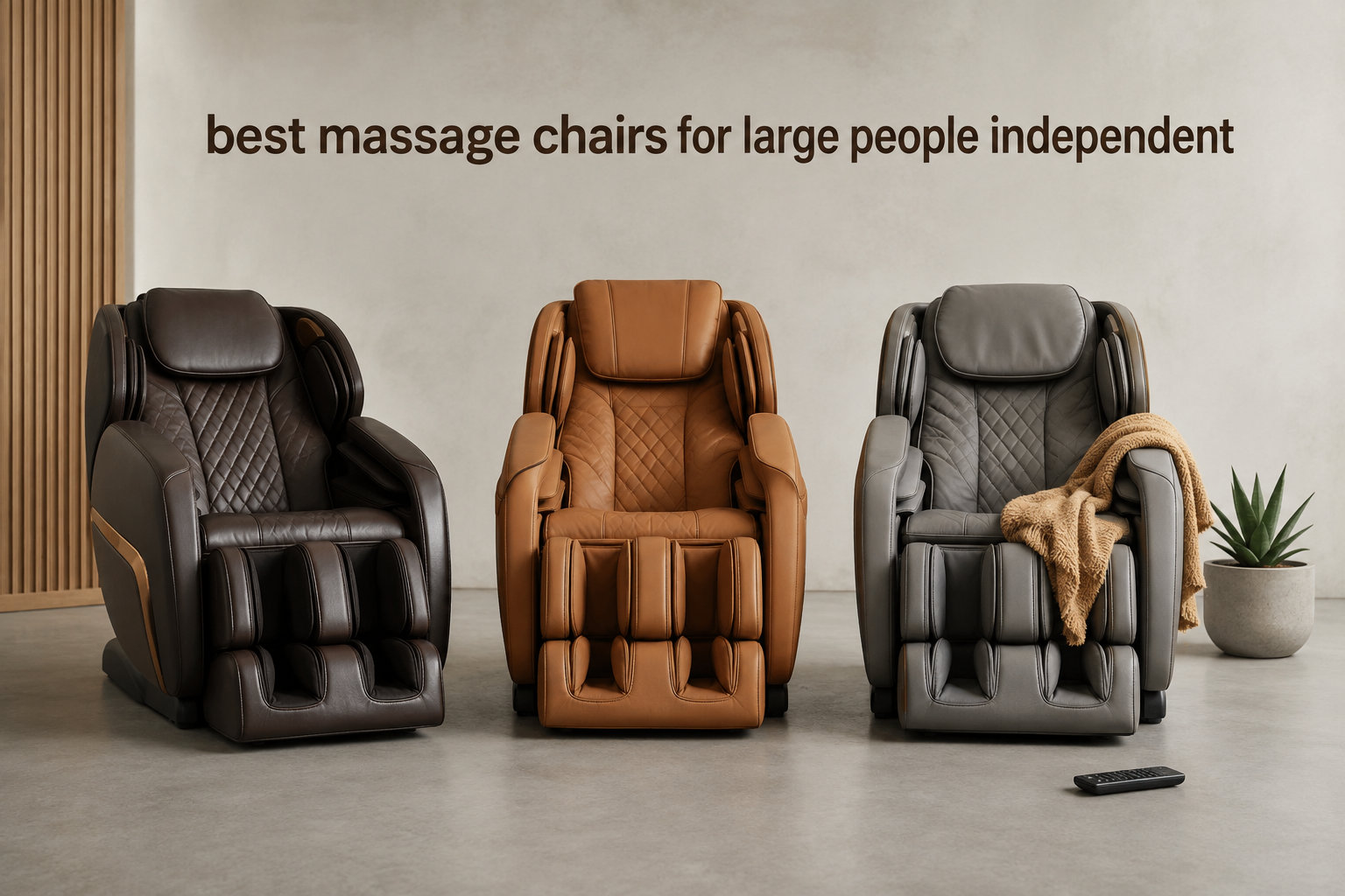 best massage chairs for large people independent
