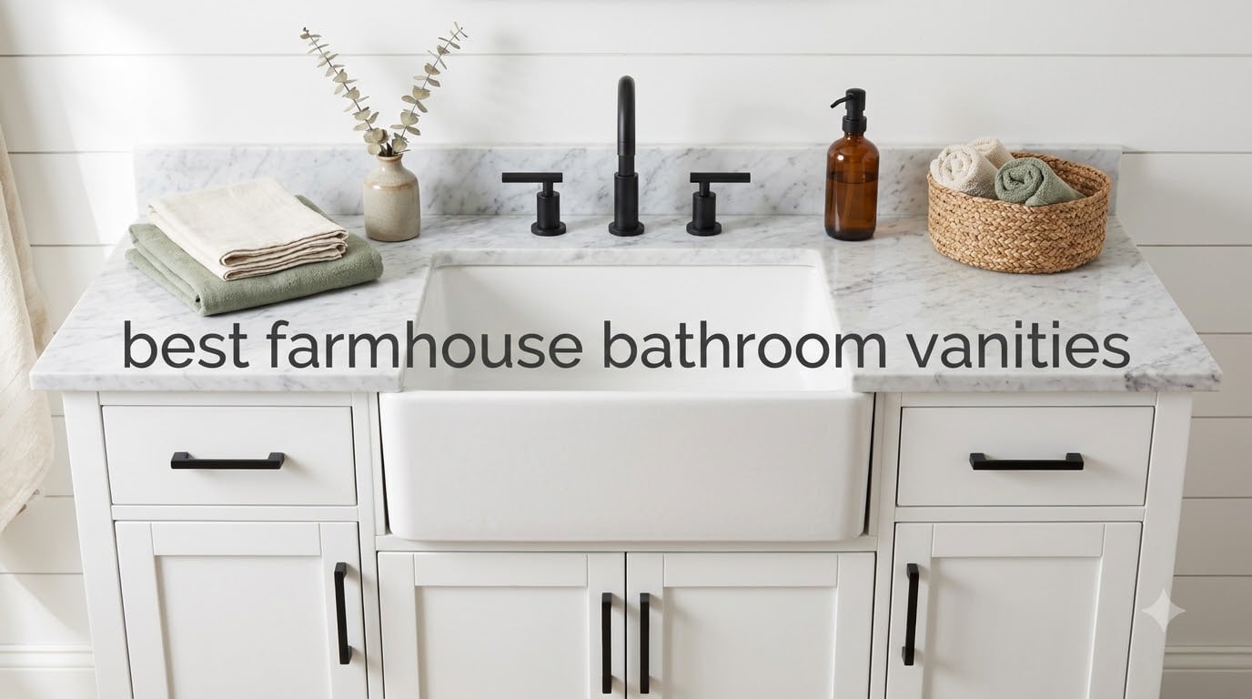 best farmhouse bathroom vanities
