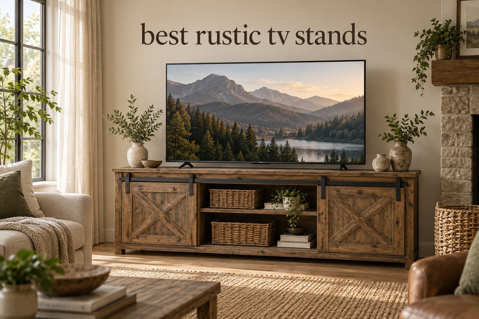 best rustic tv stands