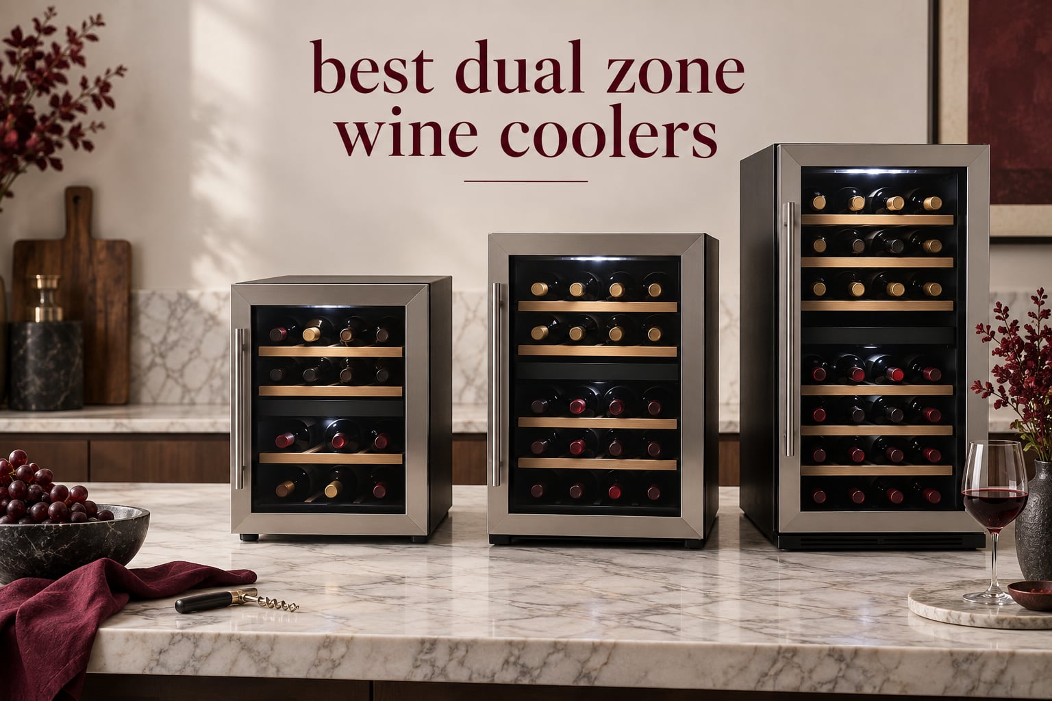 best dual zone wine coolers