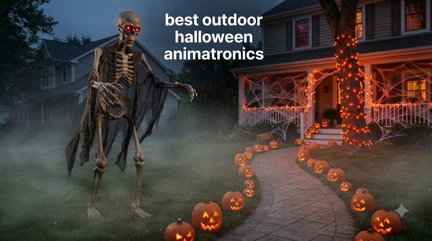 best outdoor halloween animatronics