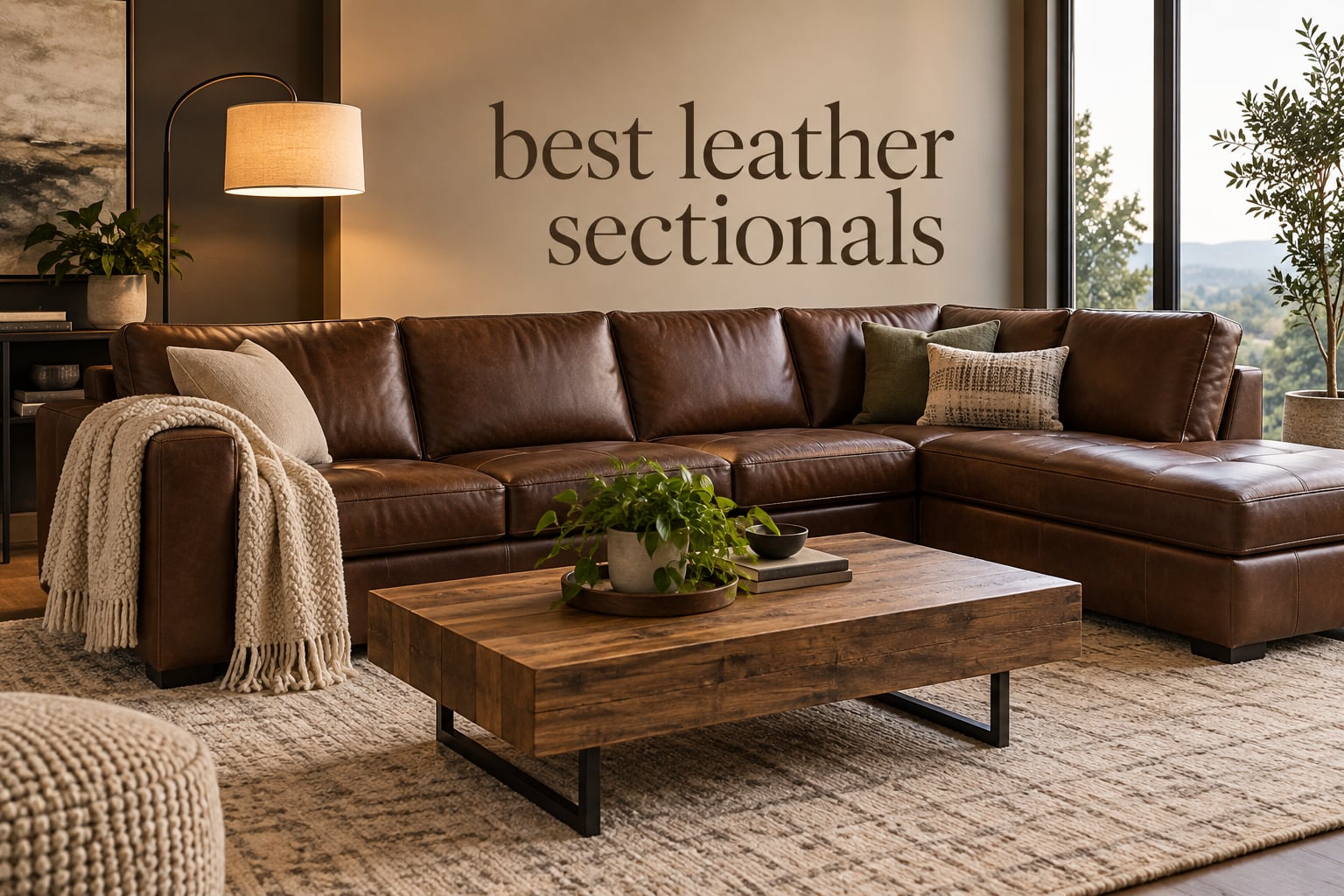 best leather sectionals