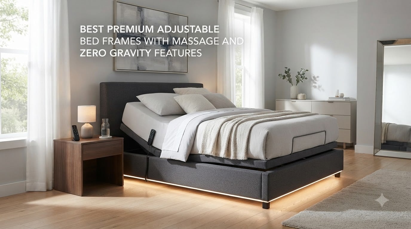 best premium adjustable bed frames with massage and zero gravity features