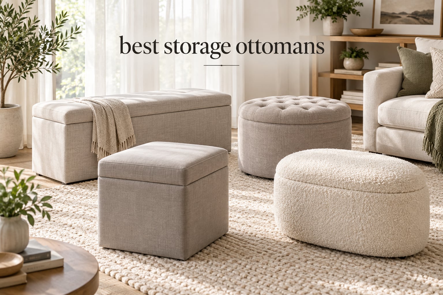 best storage ottomans