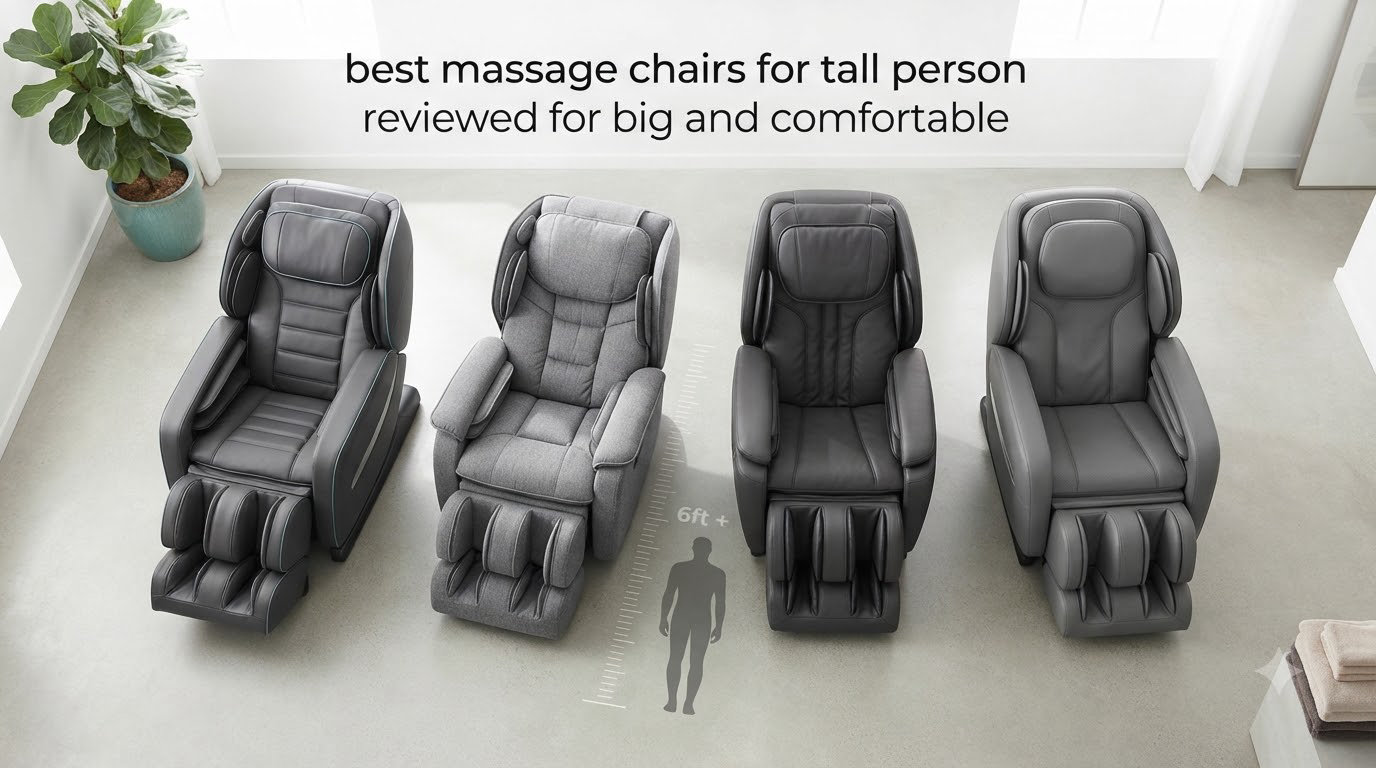 best massage chairs for tall person reviewed for big and comfortable