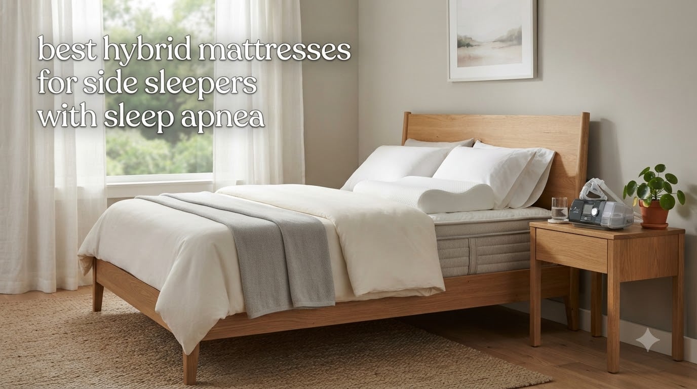 best hybrid mattresses for side sleepers with sleep apnea