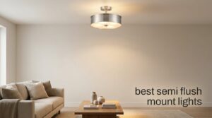best semi flush mount lights
