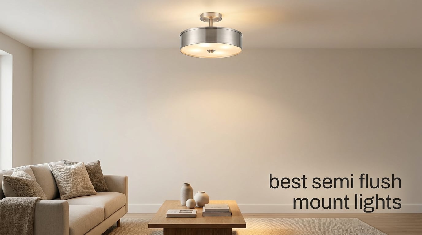 best semi flush mount lights