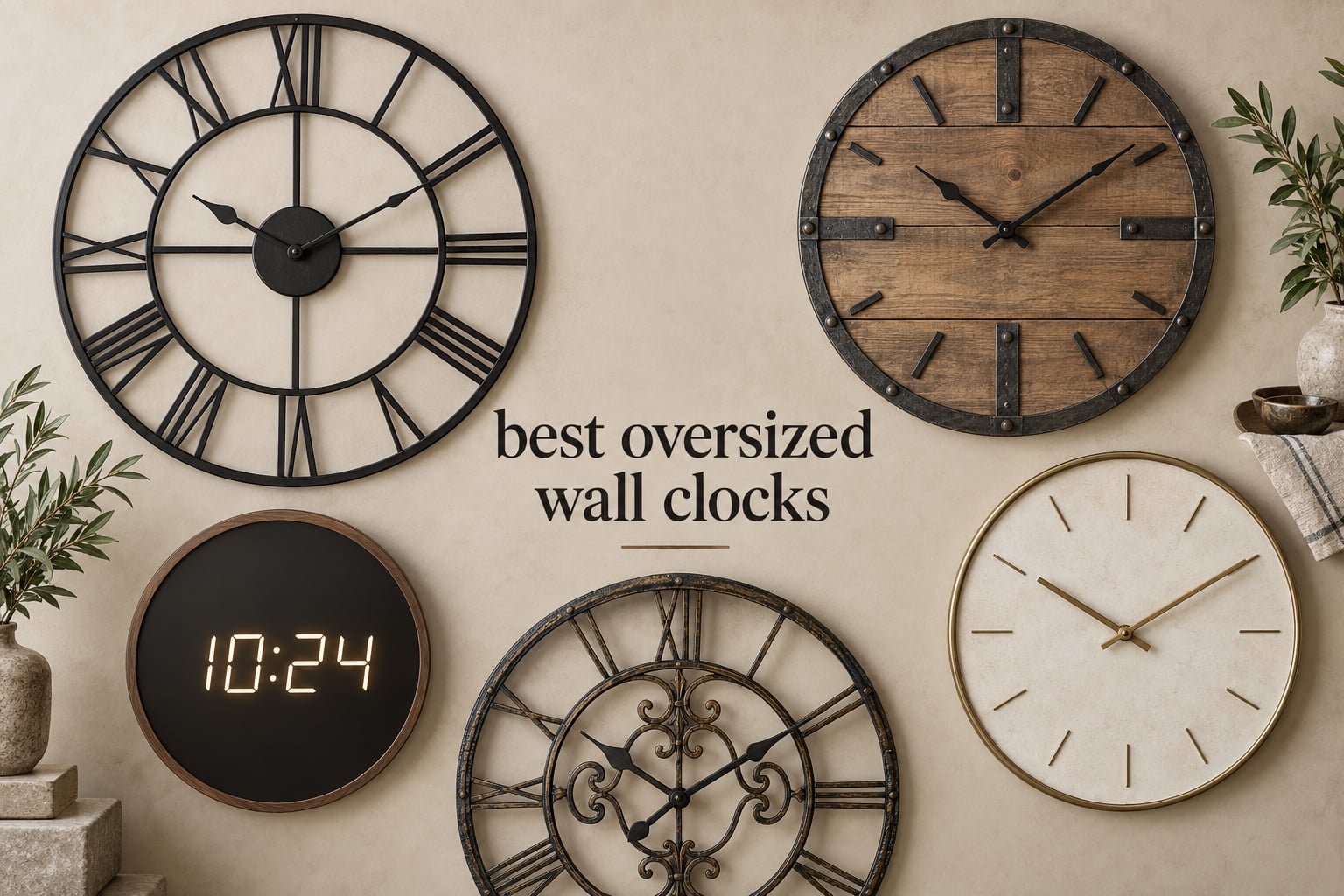 best oversized wall clocks