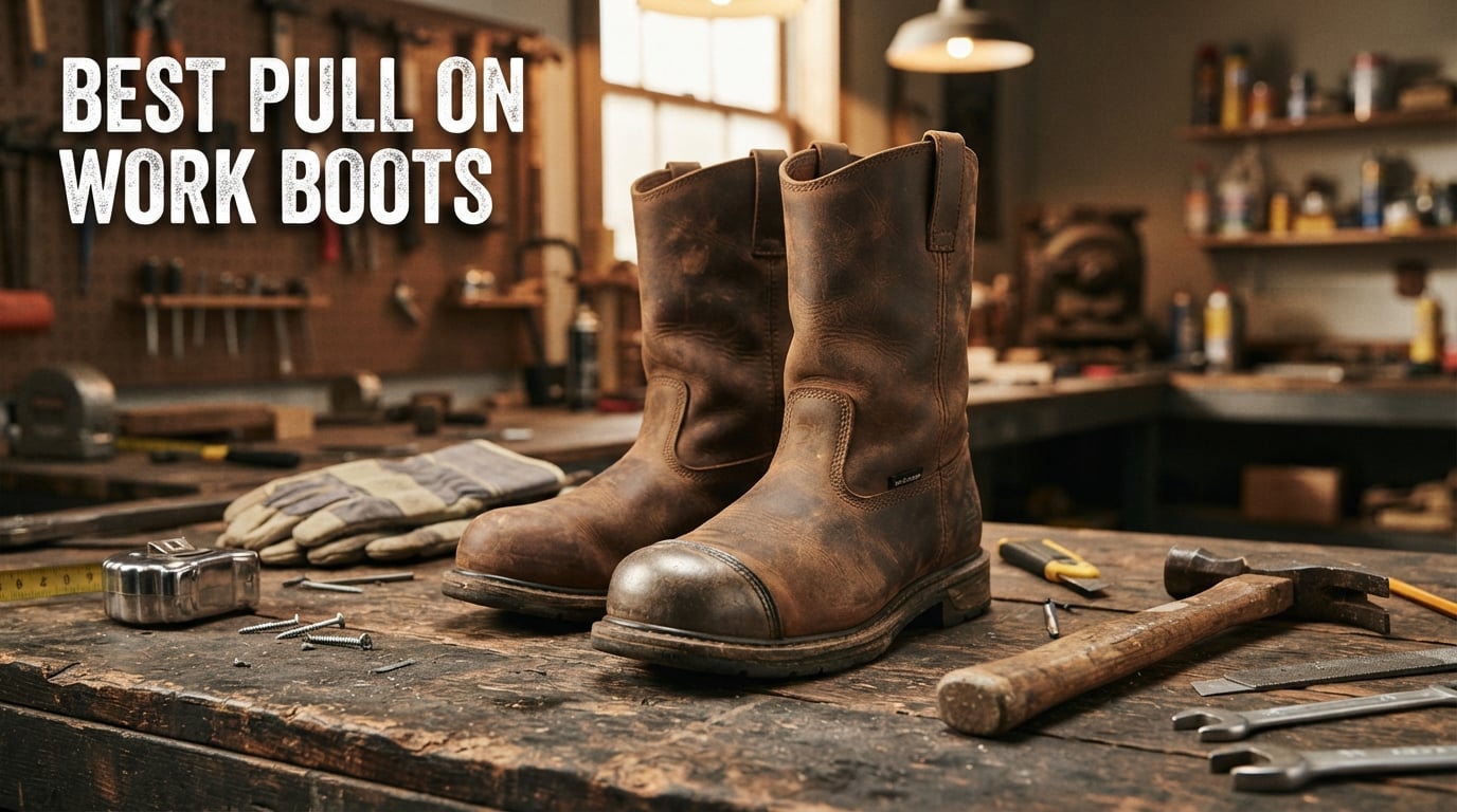 best pull on work boots