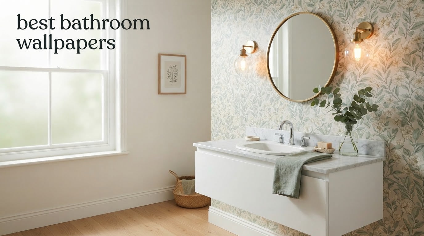 best bathroom wallpapers