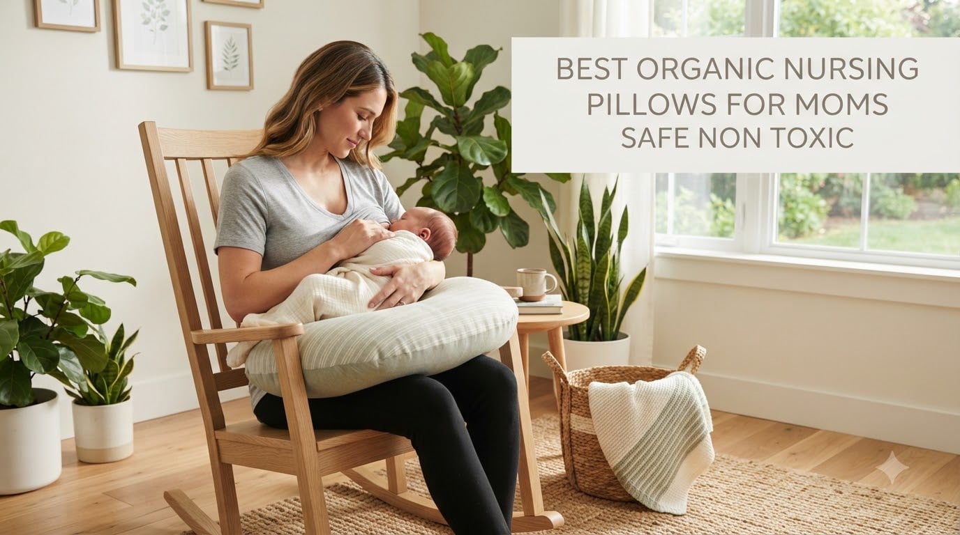 best organic nursing pillows for moms safe non toxic