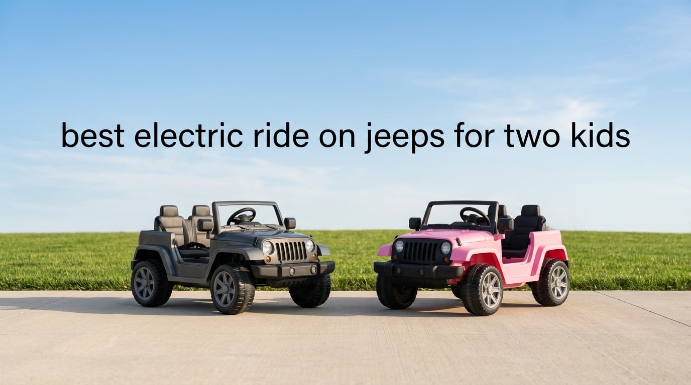 best electric ride on jeeps for two kids