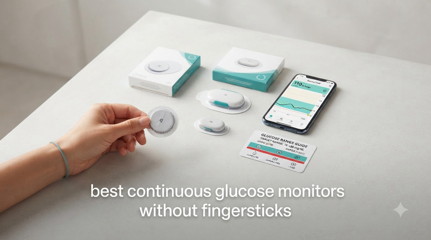 best continuous glucose monitors without fingersticks