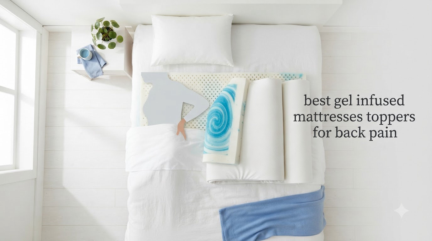 best gel infused mattresses toppers for back pain
