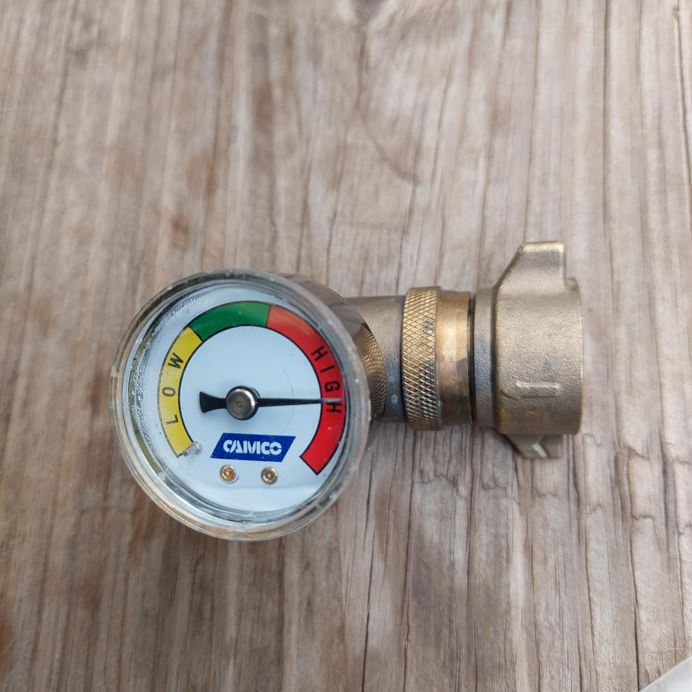 Camco Brass Water Pressure Regulator with Gauge- Helps Protect RV Plumbing and Hoses from High-Pressure City Water - Easy Read Gauge (40064) customer photo 2