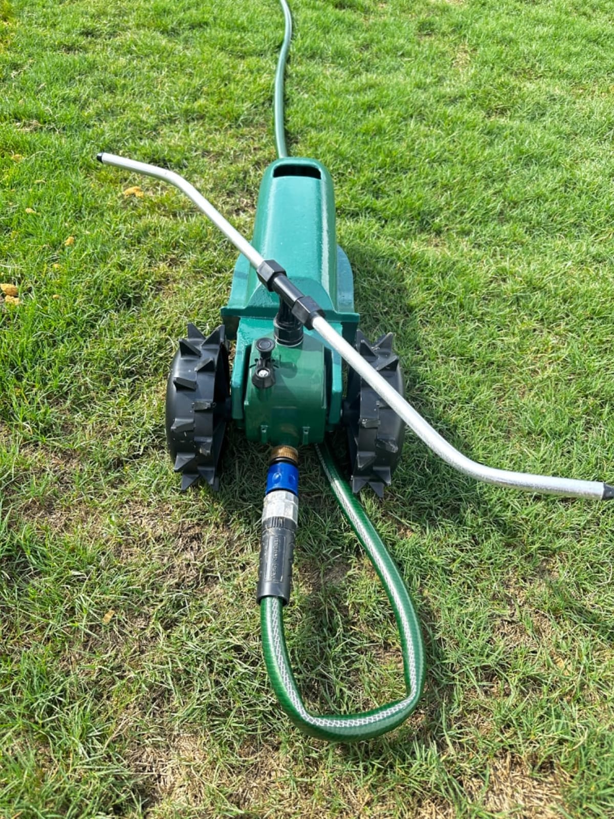 Orbit Traveling Tractor Water Sprinkler - Self-Propelled Traveling Sprinkler for Wide Lawn Coverage - Cast-Iron Body with Adjustable Coverage - Three-Speed - Automatic Shut Off - 58322 customer photo 2
