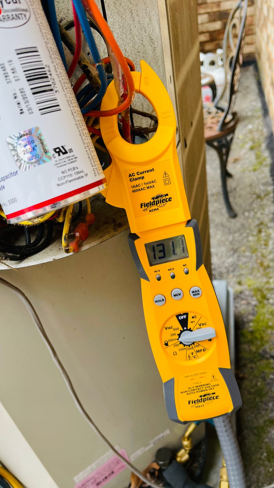 Fieldpiece HS33 Expandable Manual Ranging Stick Multimeter for HVAC/R – 400A Clamp - Non-Contact Voltage with Temperature to 1000°F - Capacitance and K-Type Thermocouple - HVAC Electrical Tester customer photo 1