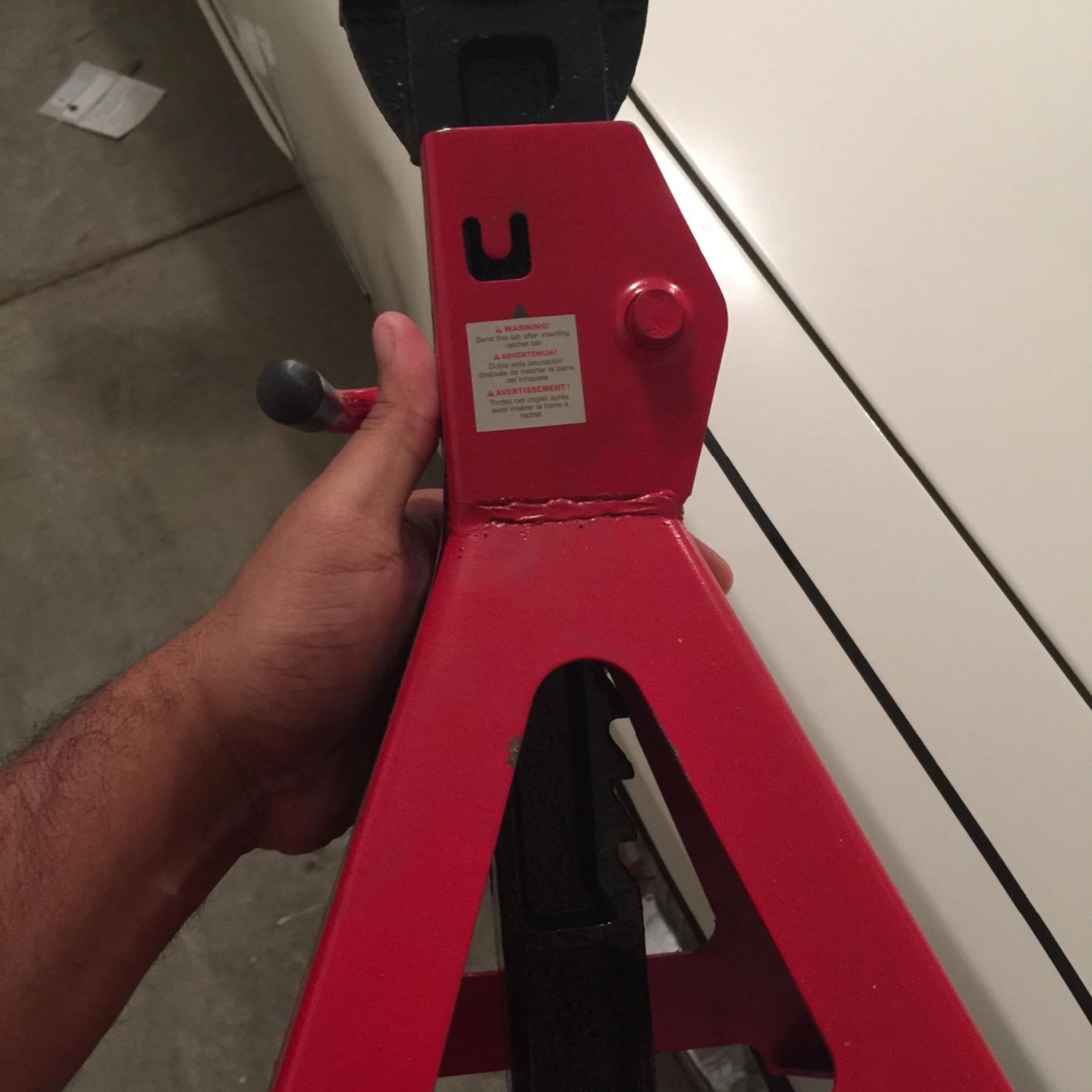 BIG RED T43006 Torin Steel Jack Stands (Fits: SUVs and Extended Height Trucks): 3 Ton (6,000 lb) Capacity, Red, 1 Pair customer photo 2