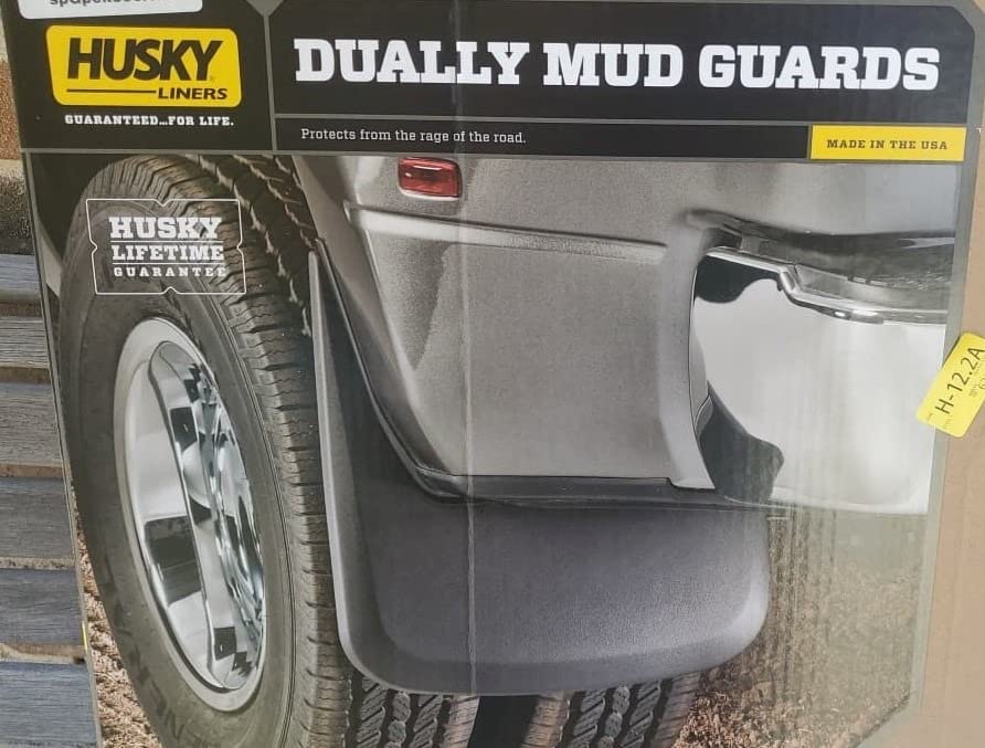 Husky Liners - Rear Mud Guards | Fits 2010-2018 Dodge Ram 3500 - w/OEM Fender Flares & Dual Rear Wheels - Black, 2 Pc. | 57181 customer photo 2
