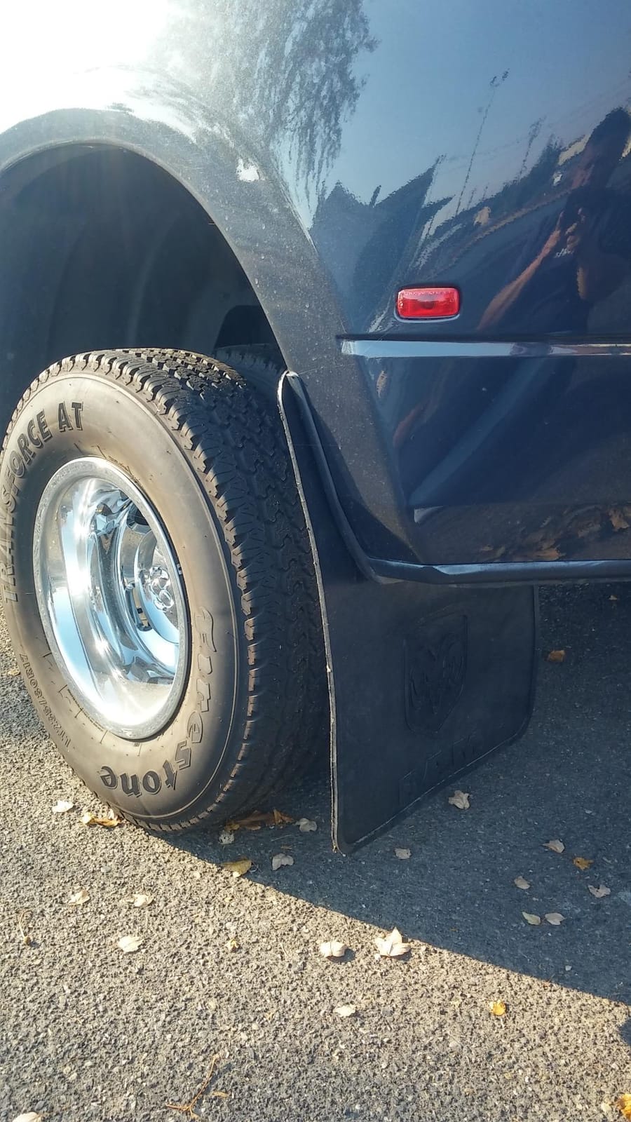Dodge Ram 3500/2010-2012 HEAVY Duty Rear DUALLY Mud Flaps Mopar OEM customer photo 1