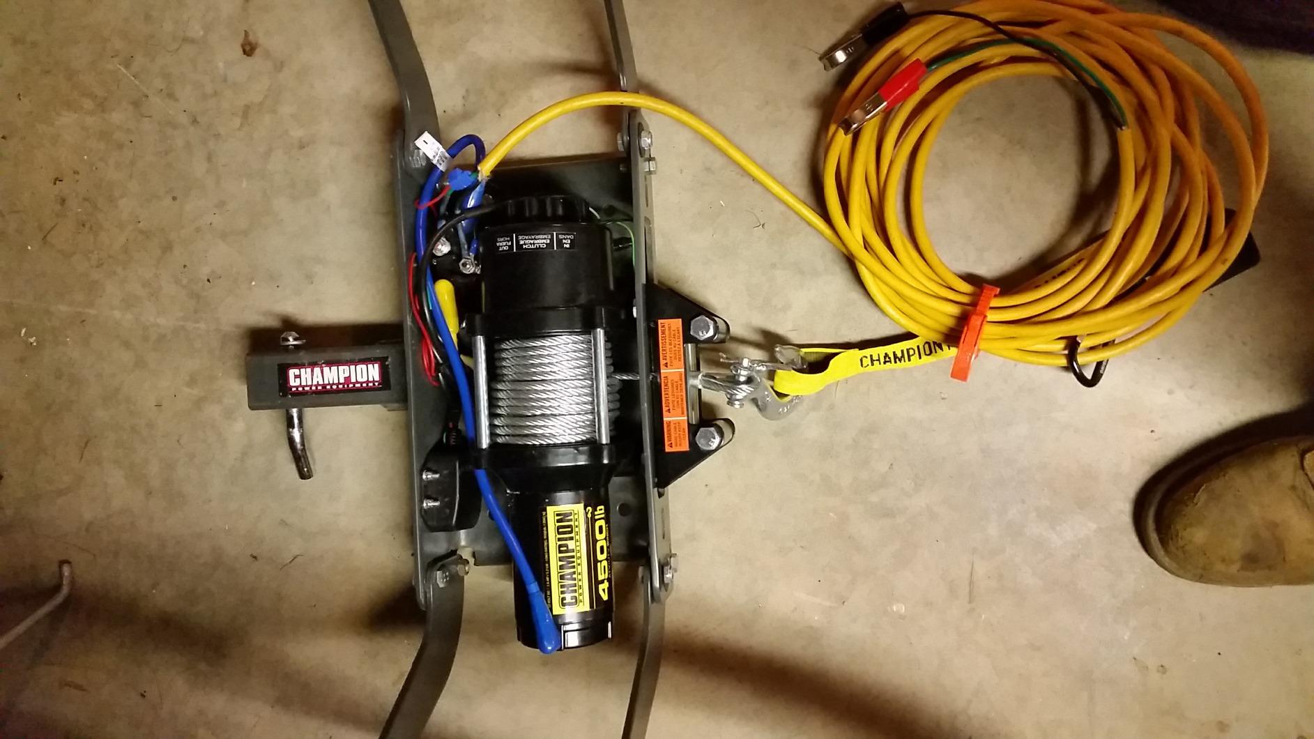 Champion Power Equipment 4500-lb. ATV/UTV Wireless Winch Kit customer photo 1