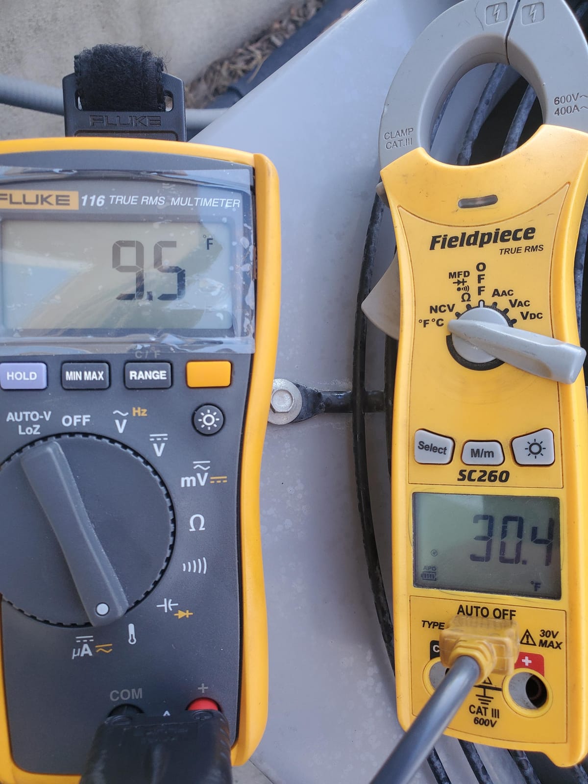 Fluke 116/323 Multimeter and Clamp Meter HVAC Combo Kit, AC/DC Voltage, AC Current 400 A, Microamps to Test Flame Sensors, Includes Temp Probe, Test Leads, TPAK and Carrying Case customer photo 2