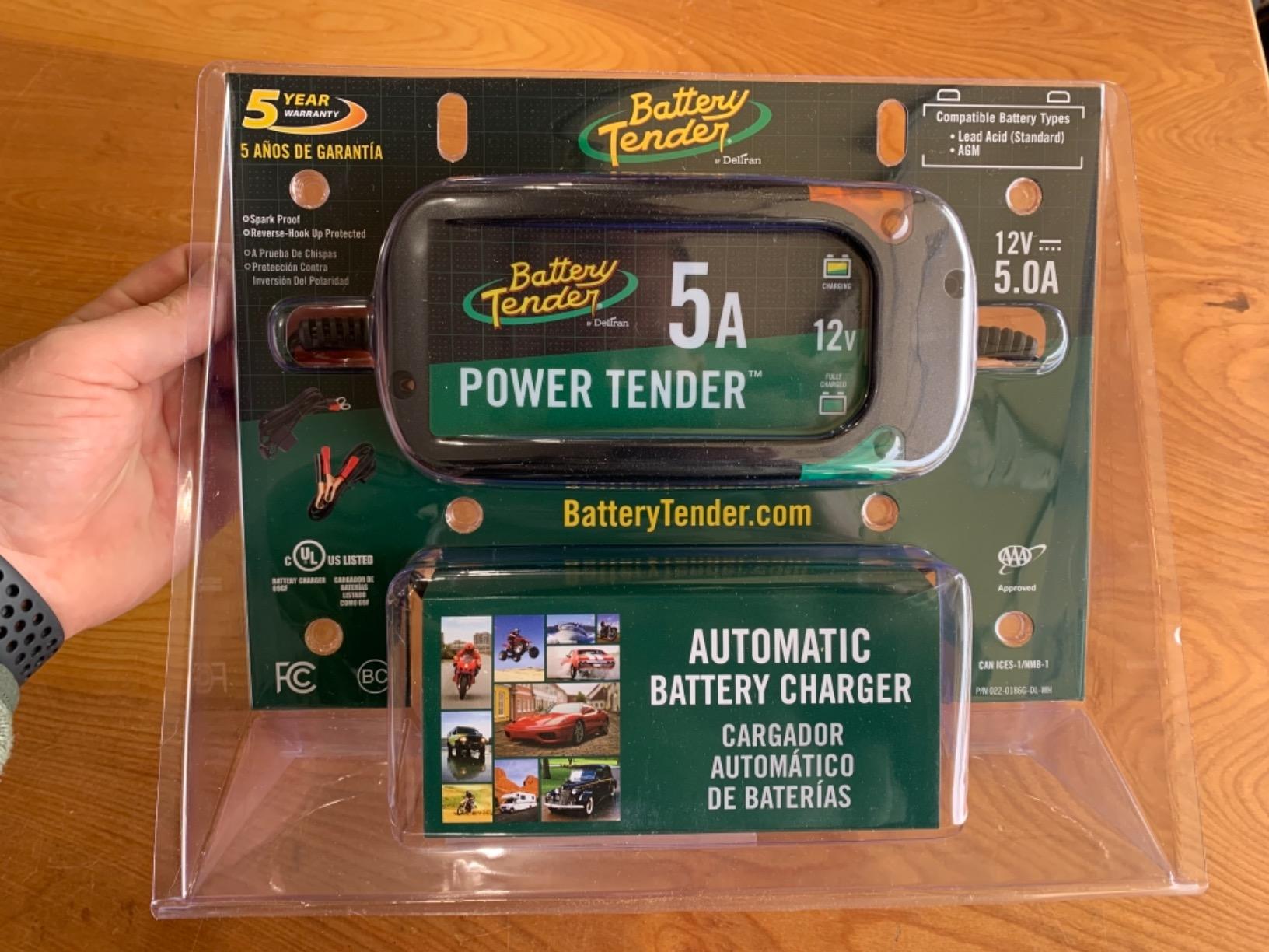 Battery Tender 5 AMP 12V Battery Charger and Maintainer - Automotive Smart Automatic Battery Charger for Cars SUVs and Trucks -Lead Acid, AGM, Gel, & Lithium - 022-0186G-DL-WH customer photo 1