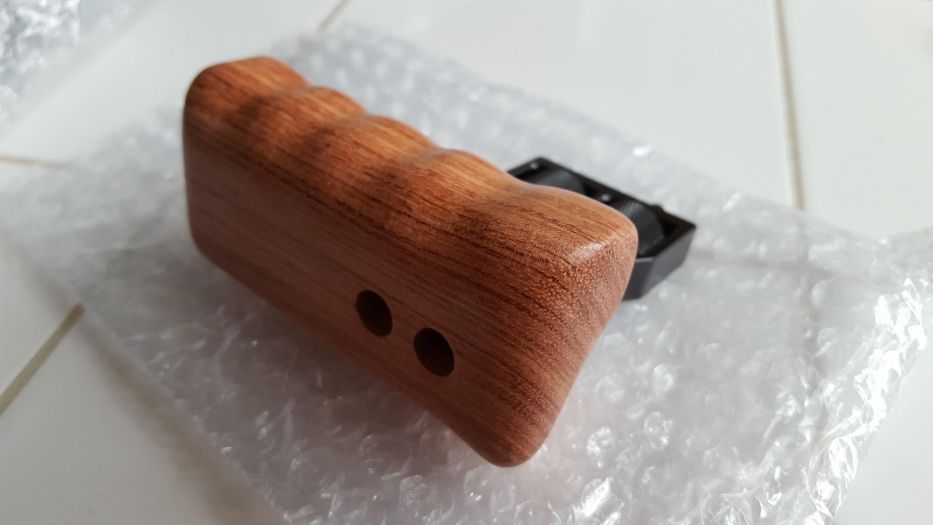 CAMVATE DSLR Camera Cage Top Handle Wood Grip Compatible for Sony Panasonnic customer photo 1