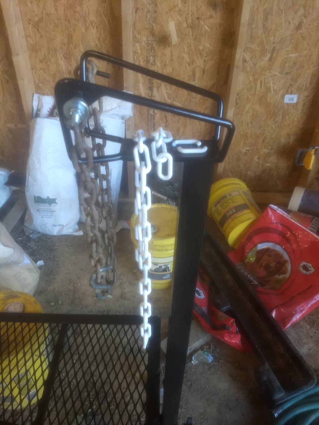 Weaver Livestock Steel Goat Trimming Stand with Wire Form Headpiece, Heavy Duty Adjustable Farm Stand, Foldable Gear for Cow, Goat, and More, Black customer photo 1
