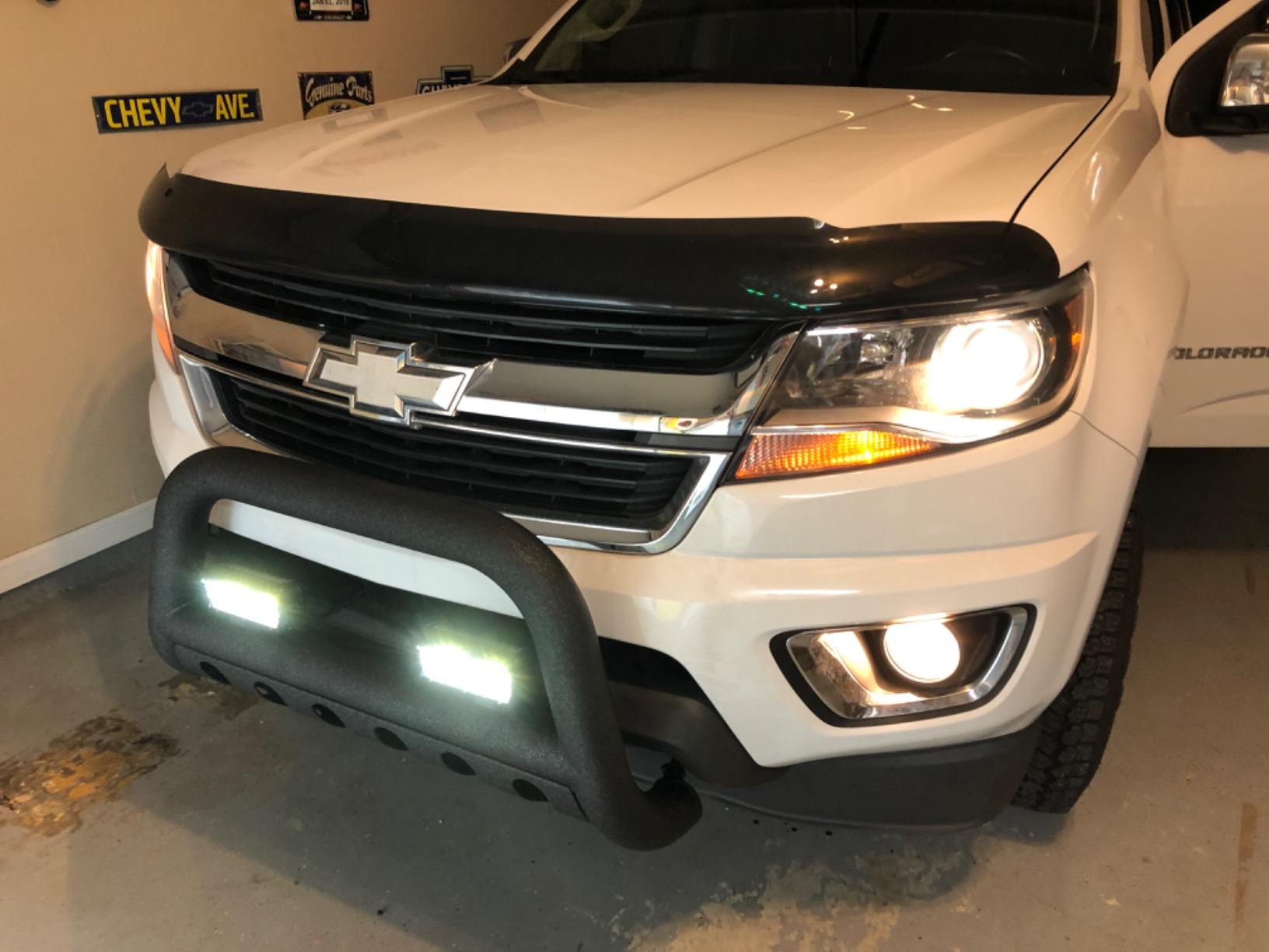 TAC Bull Bar Custom Fit 2015-2022 Chevy Colorado (Exclude ZR2) / 2015-2022 GMC Canyon Pickup Truck 3 inches Black Front Brush Bumper Guard Grille Guard Push Guard Off Road Automotive Accessories customer photo 2