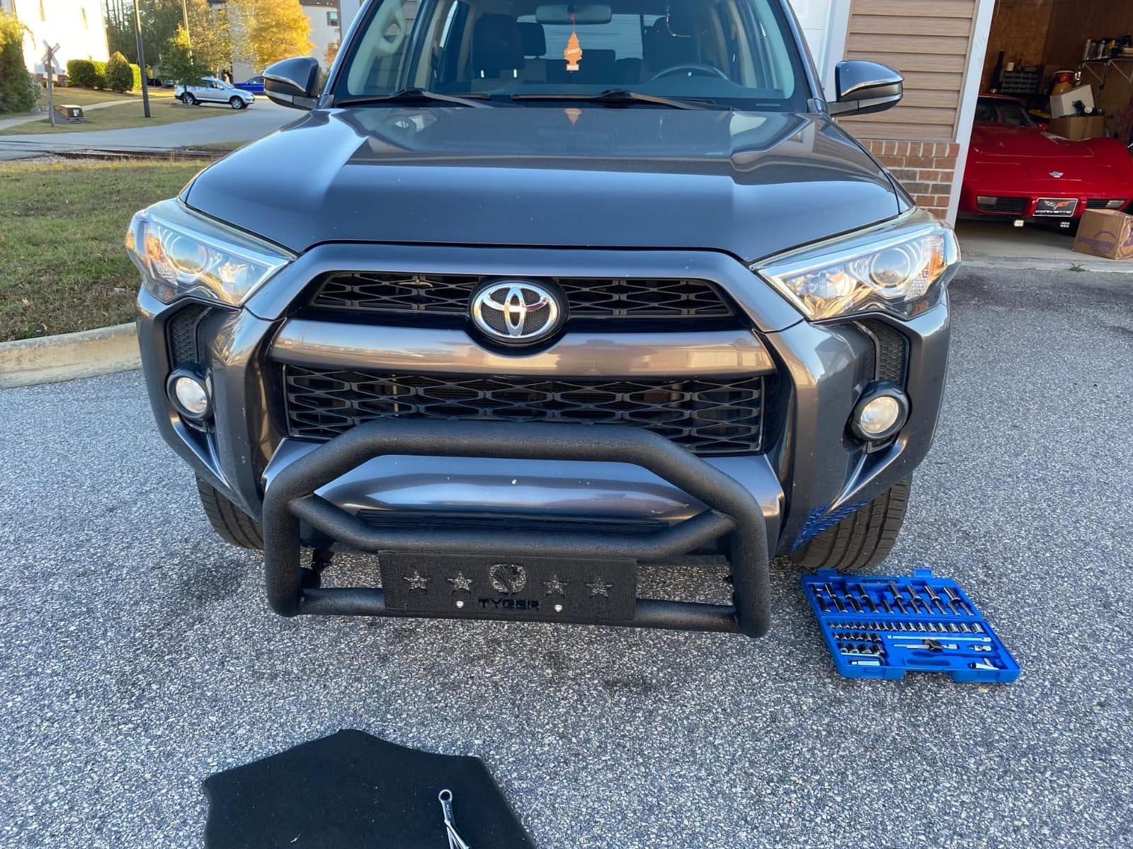 Tyger Auto TG-GD6T60178 Front Bumper Guard Compatible with 2010-2024 Toyota 4Runner (Exclude 14-24 Limited, 19-22 Nightshade, 22-24 TRD Pro) | Textured Black | Light Mount | Bull Bar customer photo 1